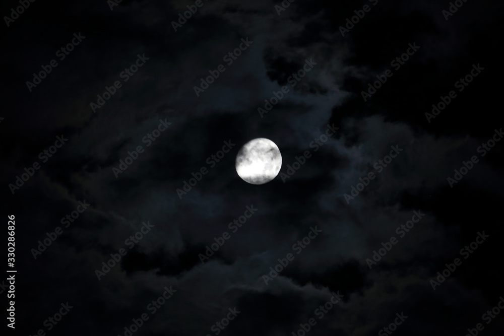 Moon and clouds Moon and clouds