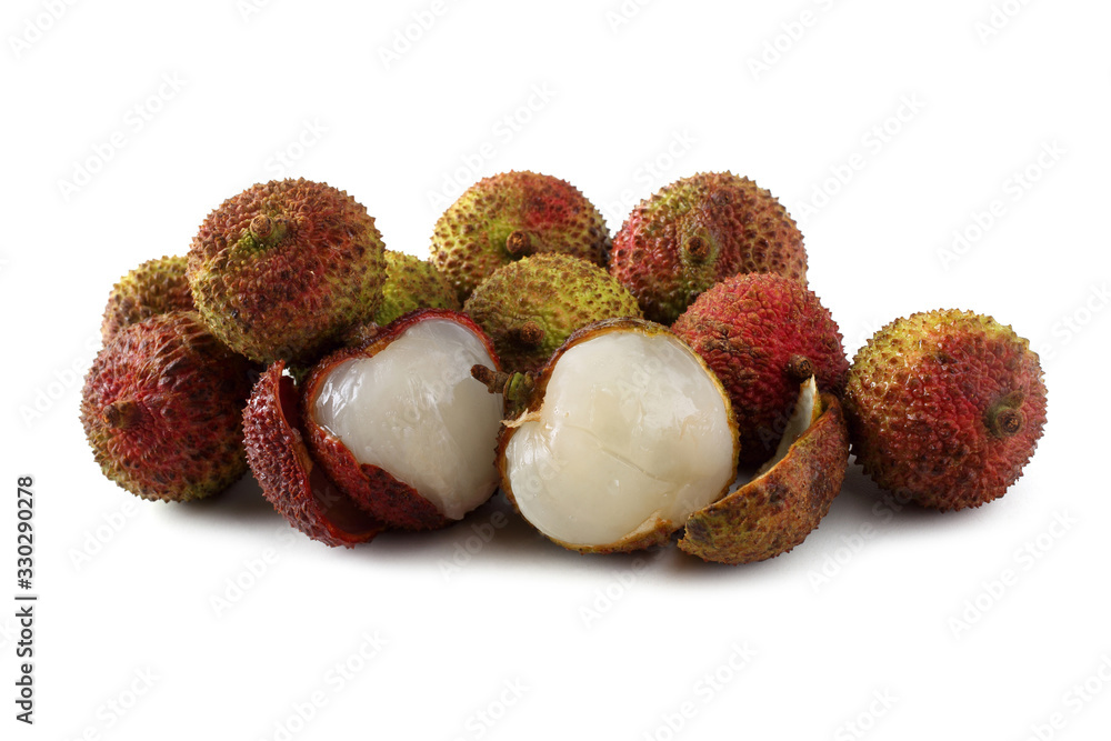 Lychee isolated on white Lychee isolated on white