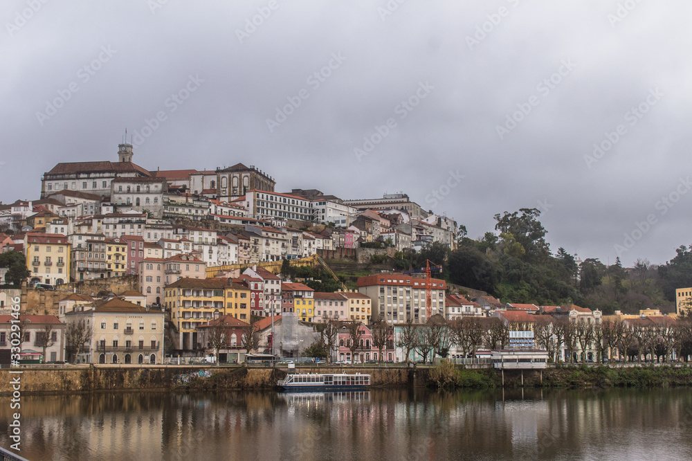 Beautiful view of Coimbra city