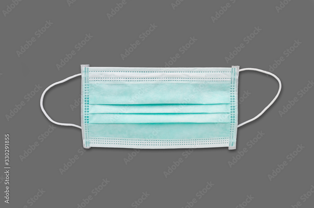 Doctor mask and corona virus protection isolated on a gray background with clipping path. Doctor mask and corona virus protection isolated on a gray background with clipping path.