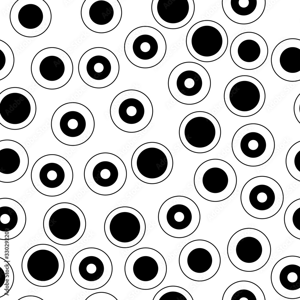 Seamless pattern with ethnic motifs in the form of circles Seamless pattern with ethnic motifs in the form of circles