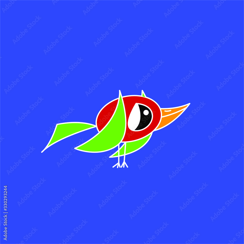 Obraz premium abstract bird logo
