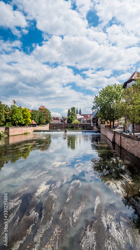 Max bridge over the Pegnitz river, Nuremberg