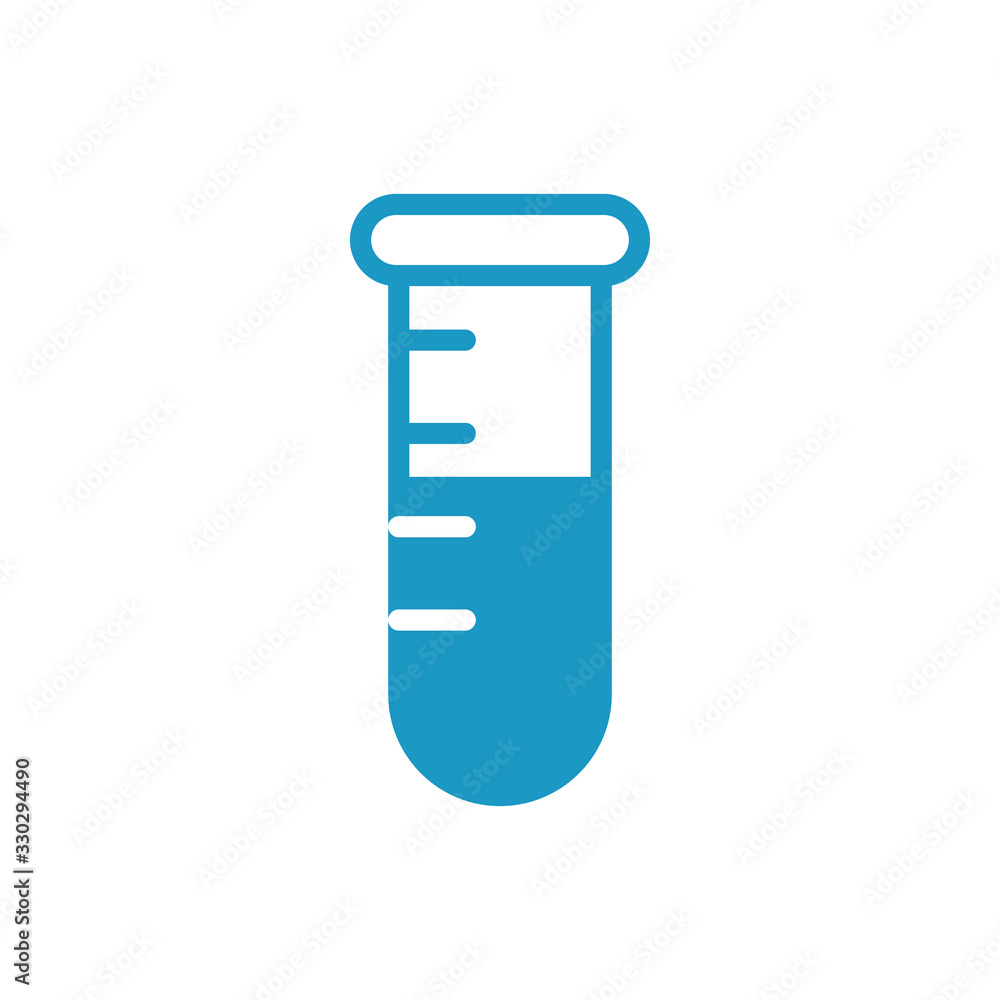 medical tube test laboratory line style icon medical tube test laboratory line style icon