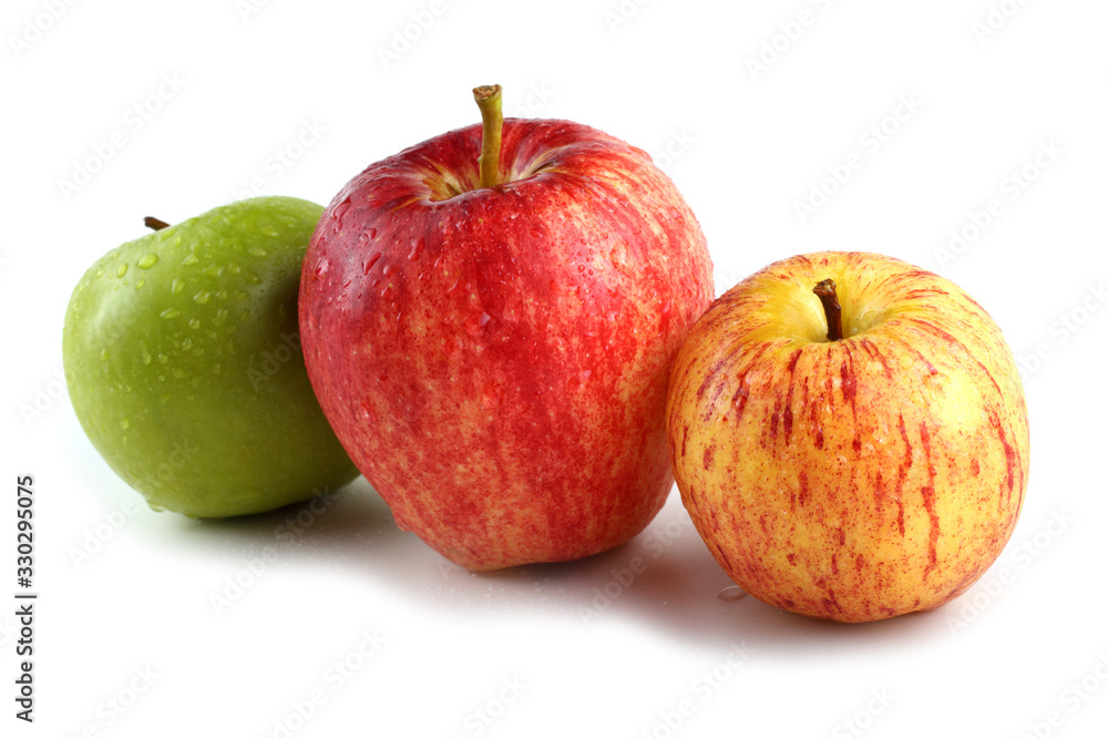 Fuji, gala and granny smith apples Fuji, gala and granny smith apples