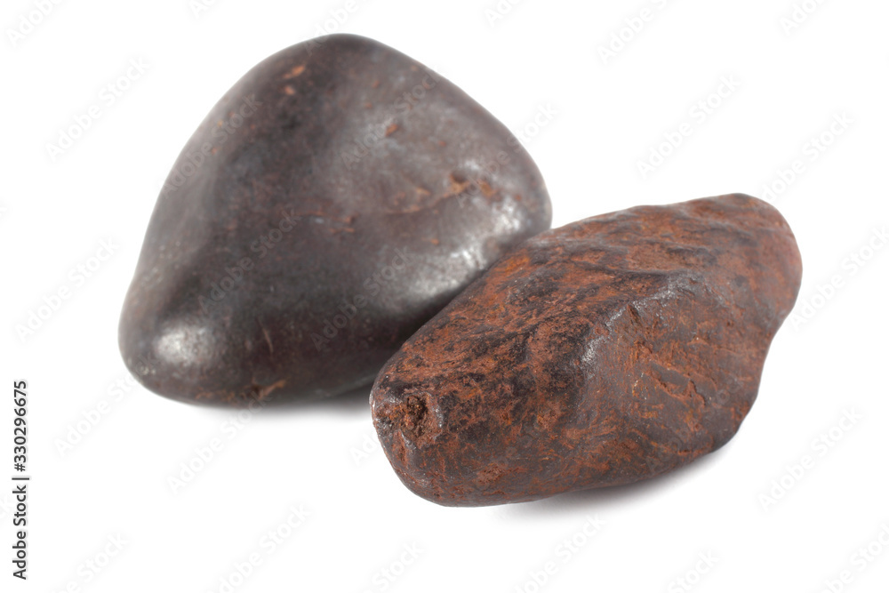 Iron meteorites isolated on white Iron meteorites isolated on white