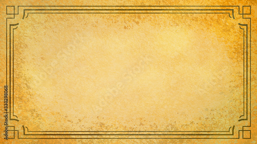 Fototapeta Art Nouveau kwiatowy ornament na tle pastelowe złoto żółte obramowanie czarny tkanina ściana antyczny stary papier szablon układ projekt szablon prezent ponadczasowy piękny stary barokowy szlachetny rokoko elegancki tło