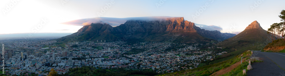 Table Mountain from Signal Hill, South Africa 
