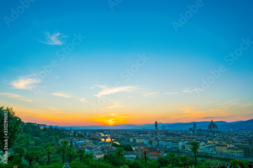 View of Piazzale Michelangelo in Florence