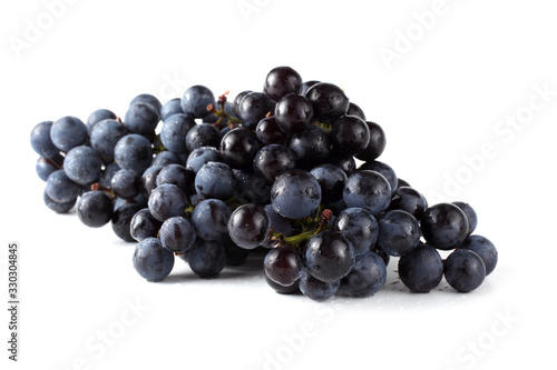 Wine grape isolated on white