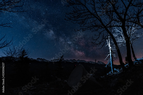 Camp and Milky Way