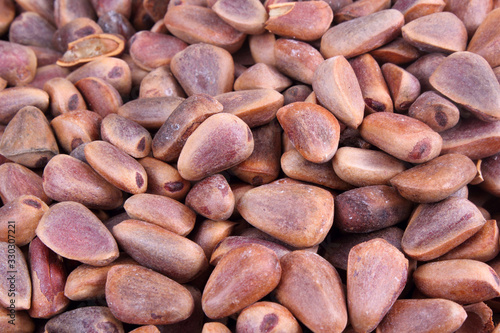 Cedar nuts background