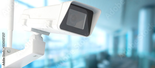 cctv camera with picture of hotel lobby