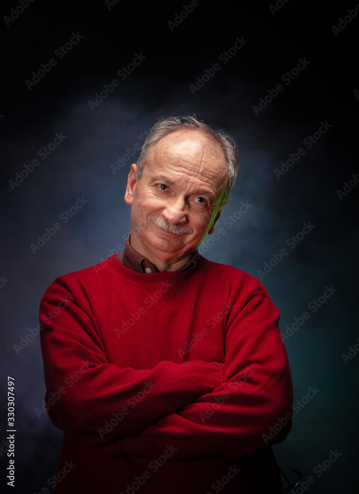 portrait of an elderly man portrait of an elderly man