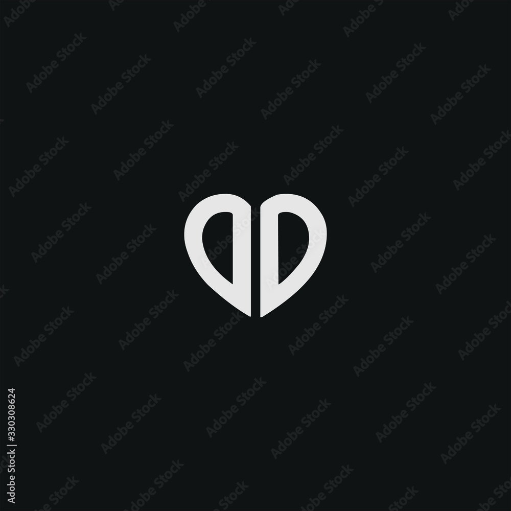 Abstract letter DD logo design. Minimal emblem design template. Abstract letter DD logo design. Minimal emblem design template.
