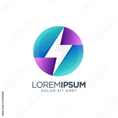 Wallpaper Mural Thunder Logo Design Torontodigital.ca