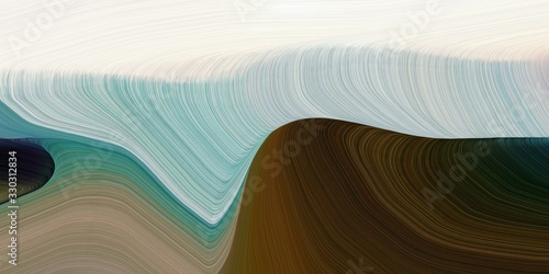 canvas wall art graphic with abstract waves design with pastel gray, light gray and very dark green color