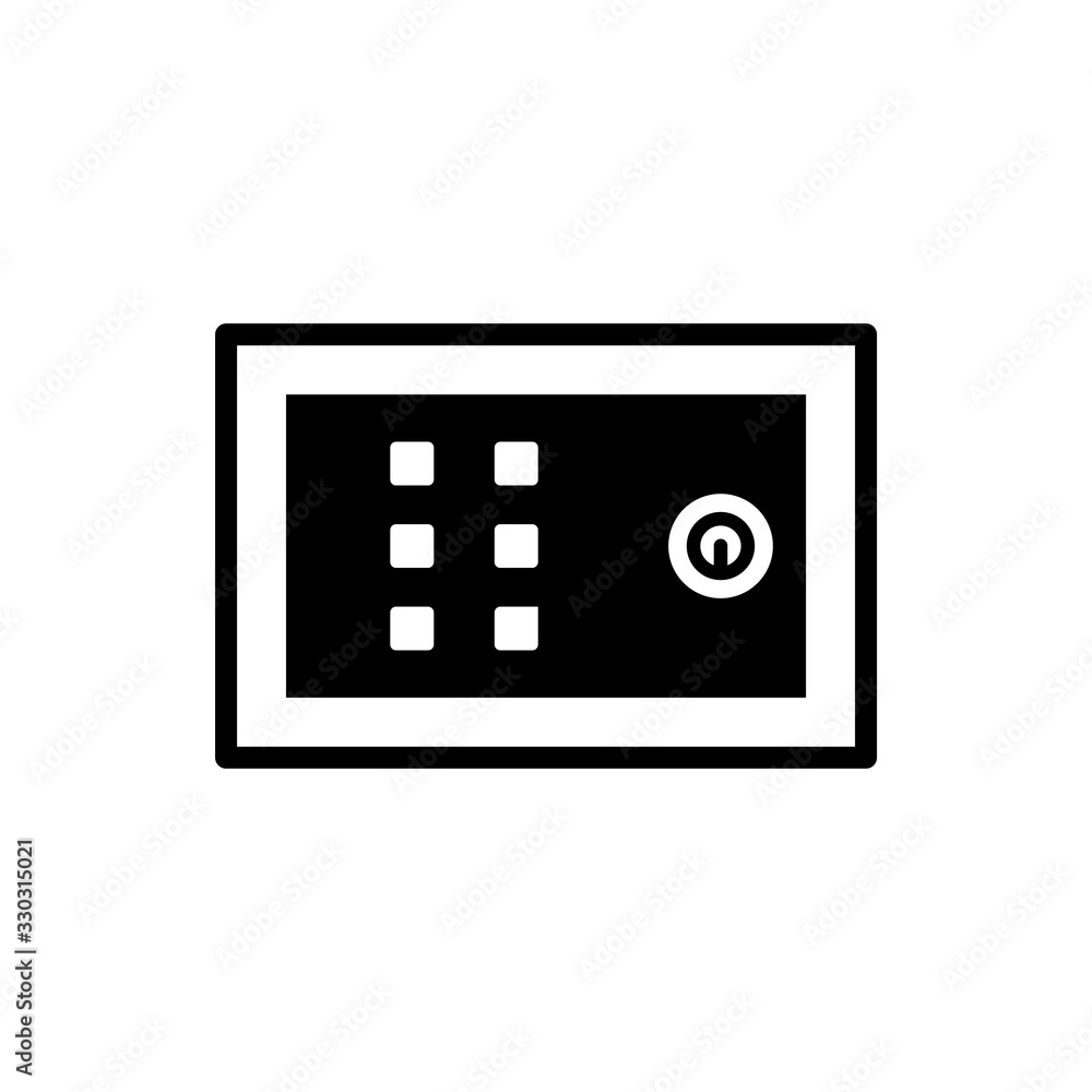 safe box icon design, flat style icon collection safe box icon design, flat style icon collection