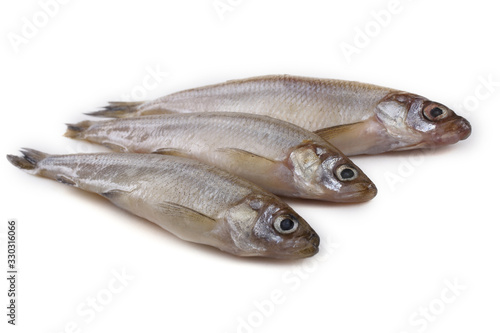 Smelt fish isolated on white. Pacific smelt variety © Alex Coan
