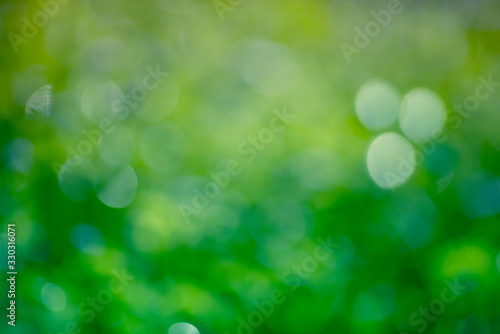 Abstract background blur bokeh on green background