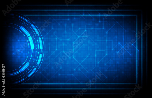 abstract background of blue futuristic hud sci fi interface background