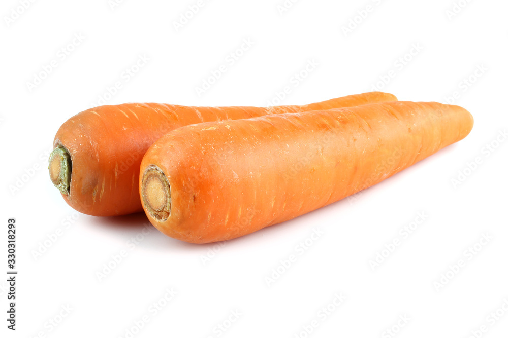 Carrots isolated on white Carrots isolated on white