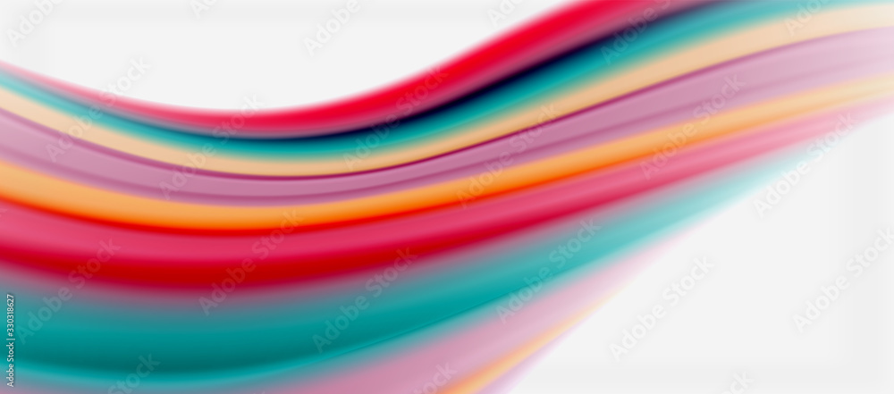 Wave lines abstract background, smooth silk design with rainbow style colors. Liquid fluid color waves. Vector Illustration Wave lines abstract background, smooth silk design with rainbow style colors. Liquid fluid color waves. Vector Illustration