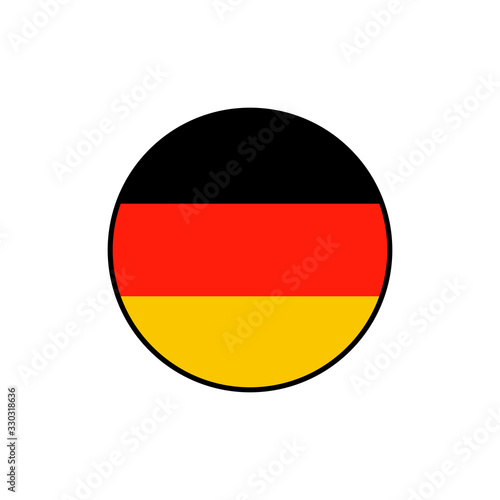 Germany flag circle icon