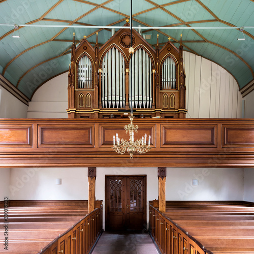 Deutschland;  Loppersum, Ev.-ref. Kirche, historische Orgel 1867-1868 photo