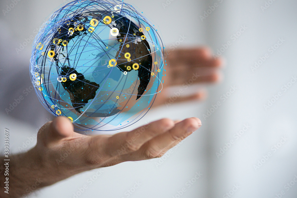 Structure of world economy, communication network.. Structure of world economy, communication network..