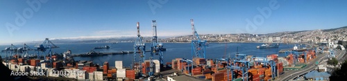 panoramic, Valparaiso Port, Chile