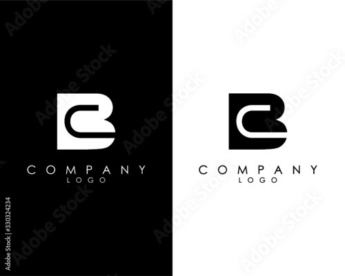 Initial Letters BC, CB abstract company Logo Design vector