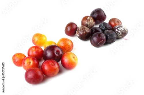 Plums and rotten plums