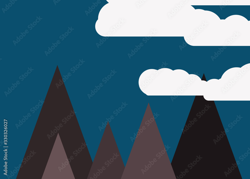 Mountains Panorame Abstract Random Placed Generative Art background illustration Mountains Panorame Abstract Random Placed Generative Art background illustration