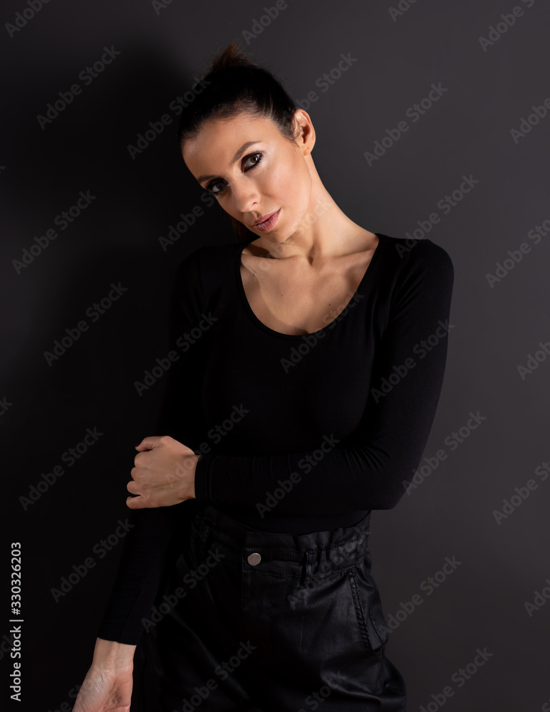 Dark Portrait of a beautiful woman Dark Portrait of a beautiful woman