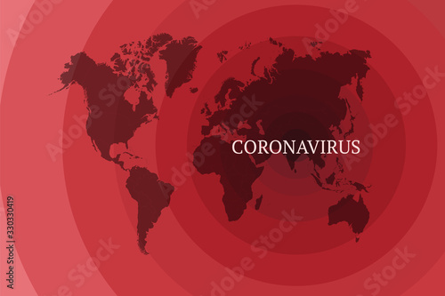 Coronavirus map. Vector diagram, flow chart, infographics of the spread of the virus from Hainan to Europe. Statistics of patients with coronavirus. Distribution of coronavirus. Vector illustration.