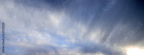 Blue sky and clouds panorama