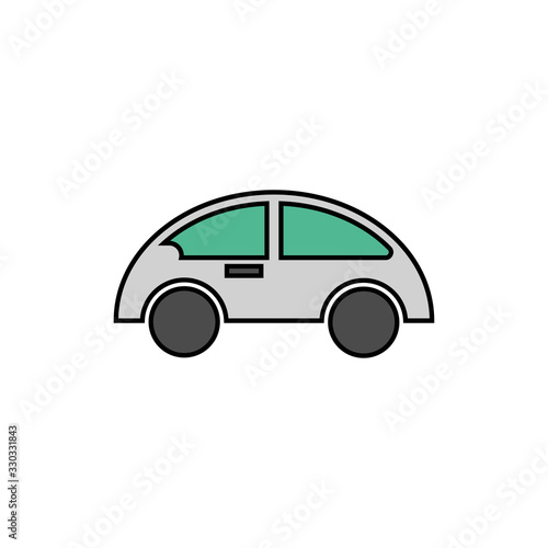 flat icons for car transportation vector illustrations