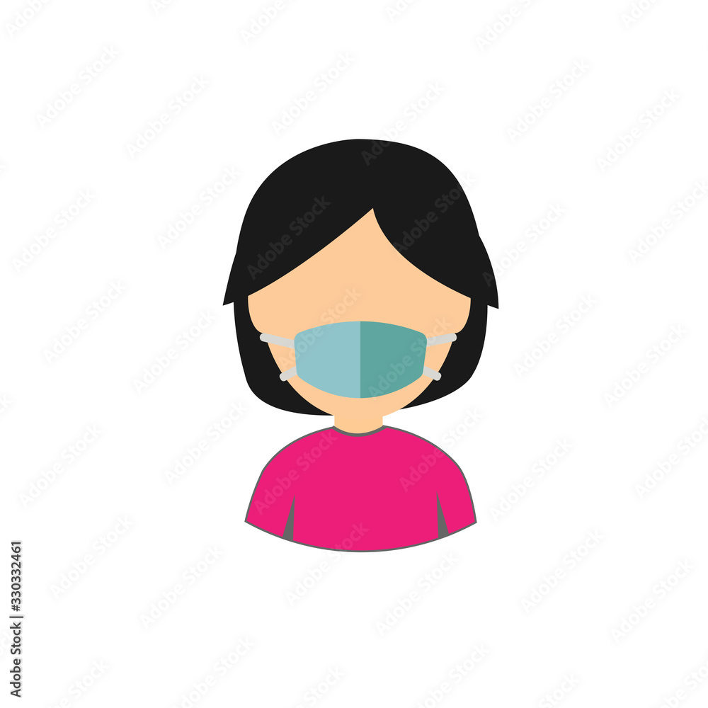 Safety sign, Wear dust mask.Medical mask icon isolated.Safety breathing masks. Safety sign, Wear dust mask.Medical mask icon isolated.Safety breathing masks.