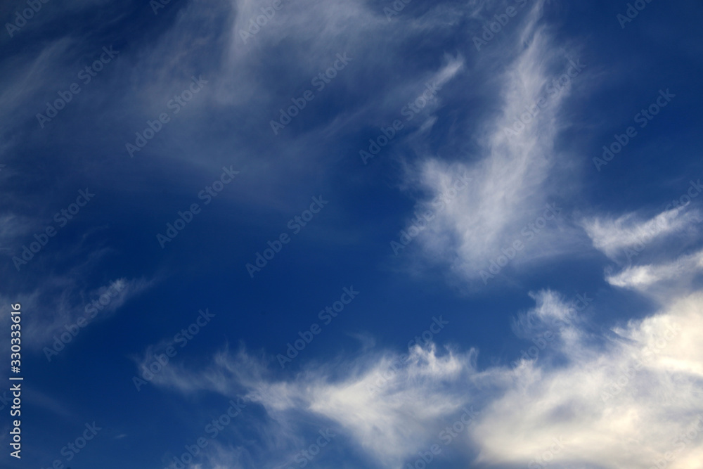 Feather clouds background