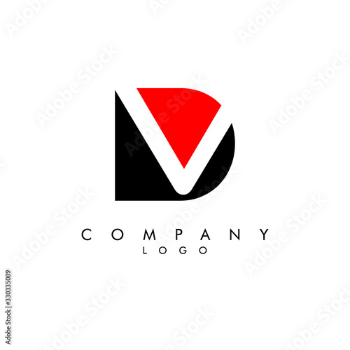 Letters dv, vd Company logo design icon vector