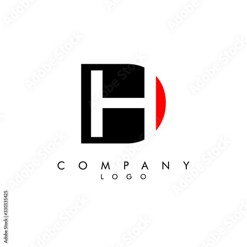 Letters dh, hd Company logo design icon vector