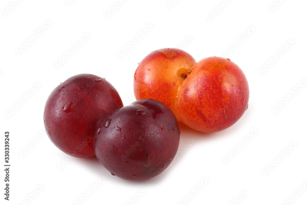 Funny double plums