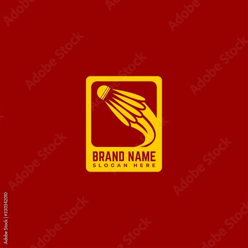 Badminton logo template for the needs of your team, club