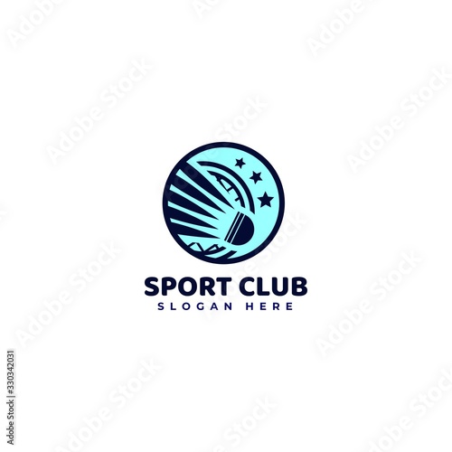 Badminton logo template for the needs of your team, club