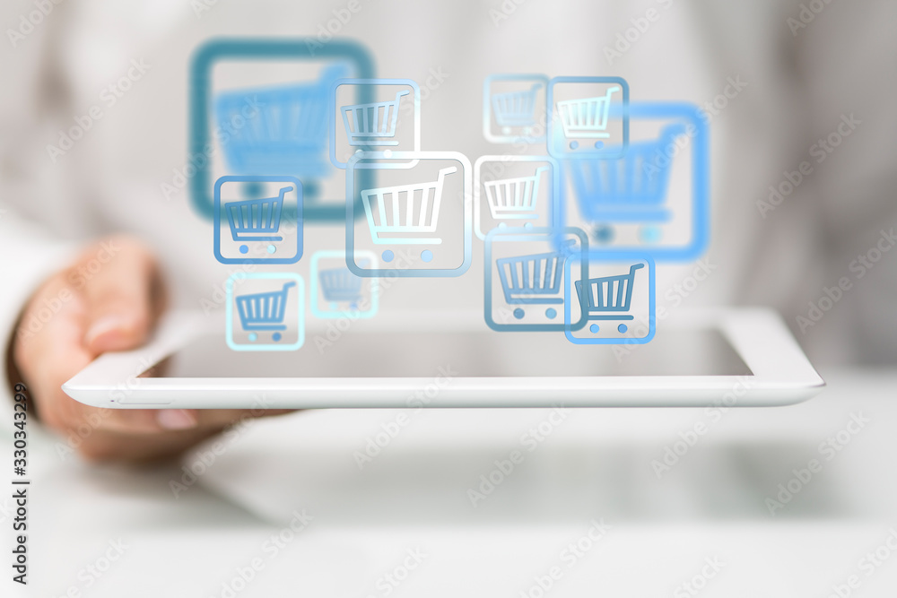 Shopping cart as part of the network in hand . The concept of Innovation in e-Commerce. Shopping cart as part of the network in hand . The concept of Innovation in e-Commerce.