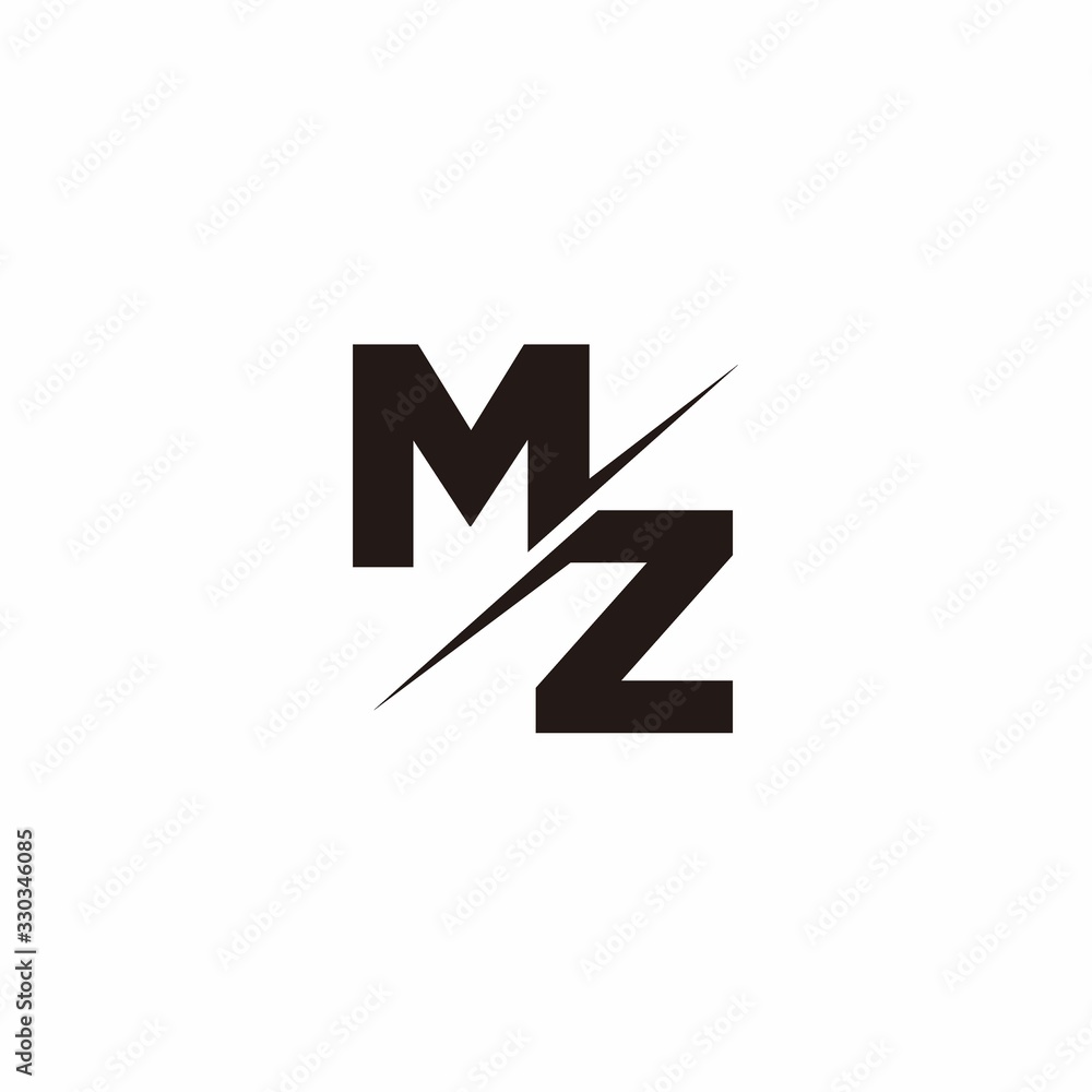 Logo Monogram Slash concept with Modern designs template letter MZ Logo Monogram Slash concept with Modern designs template letter MZ