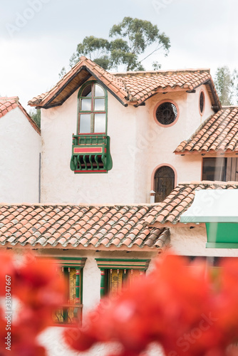 Pueblito Boyacense, a picturesque Colombian tourist spot photo