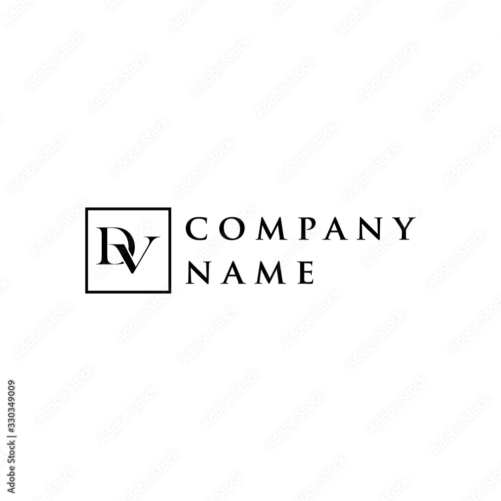 dv logo design vector image illustration with mogogram concept dv logo design vector image illustration with mogogram concept