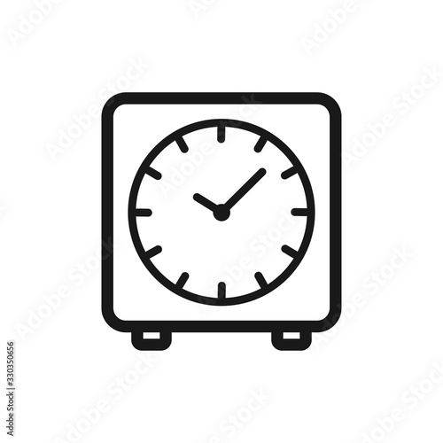clock vector icon in trendy flat style